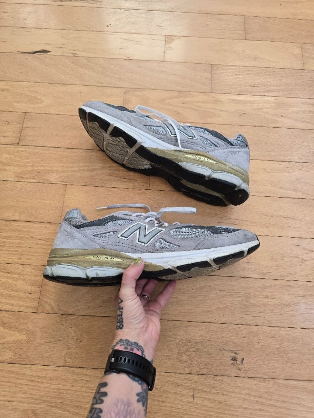 New Balance | 990v5 grey suede made in USA retro sneakers | MENS 14